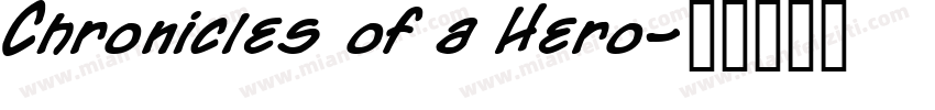 Chronicles of a Hero字体转换